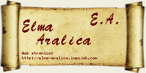 Elma Aralica vizit kartica